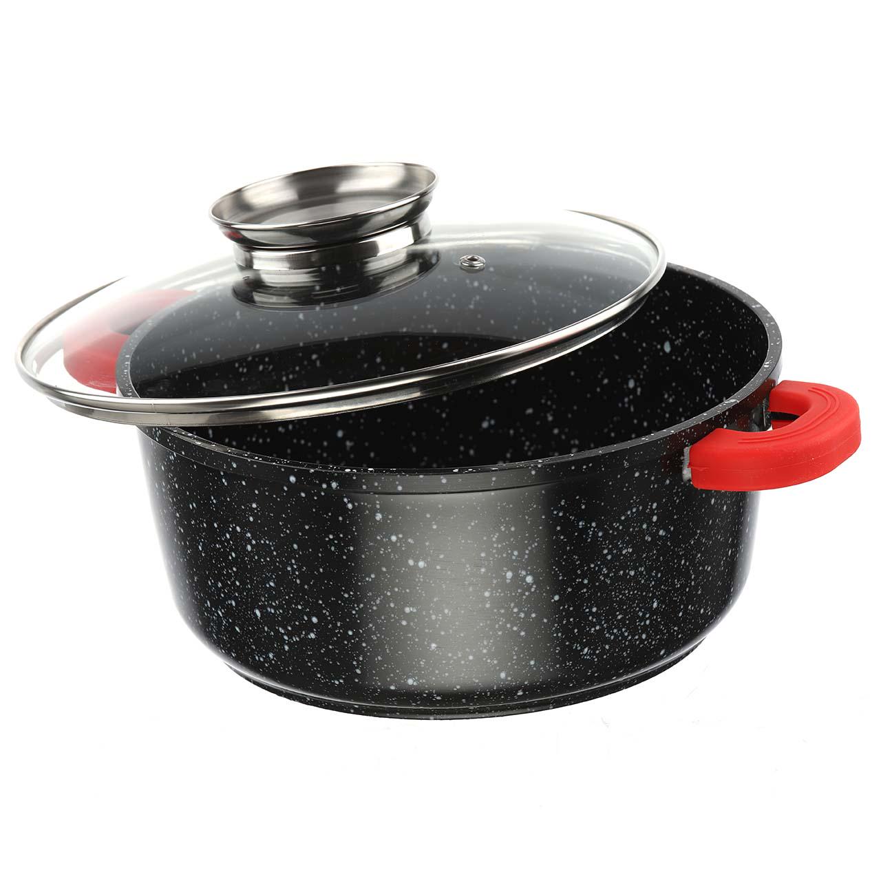 Кастрюля A-PLUS круглая с мраморным покрытием 4,3 л (1470) - фото 2 Кастрюля A-PLUS круглая с мраморным покрытием 4,3 л (1470) - фото 2