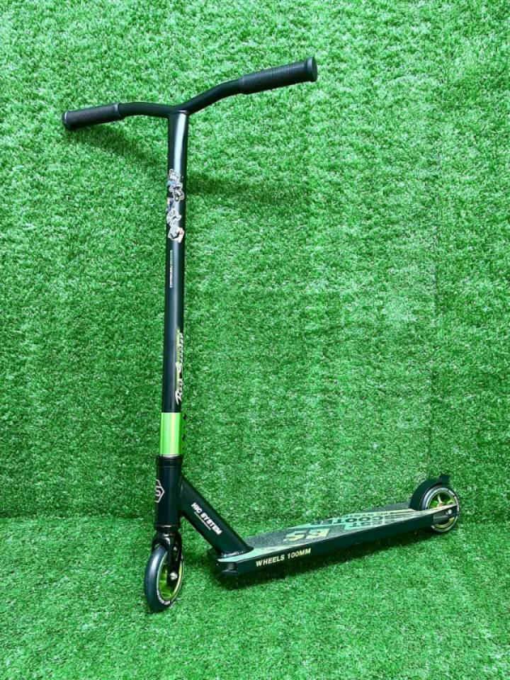 Самокат трюковой Best Scooter HIC система пеги алюминиевый диск и дека колеса PU Зеленый (С-40313) Самокат трюковой Best Scooter HIC система пеги алюминиевый диск и дека колеса PU Зеленый (С-40313)