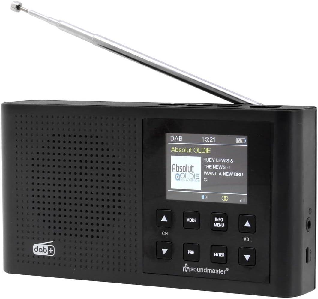 Радіо цифрове Soundmaster DAB165SW DAB+ UKW з роз’ємом для навушників і акумулятором