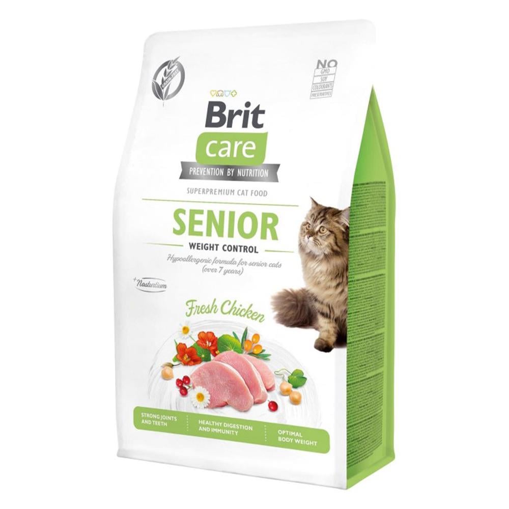 Сухий корм для котів Brit Care Cat GF Senior Weight Control - 7 кг - фото 2