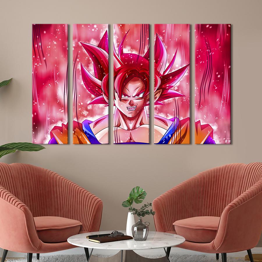 Картина на холсте Сайян Гоку 87x50 см (1422-51)