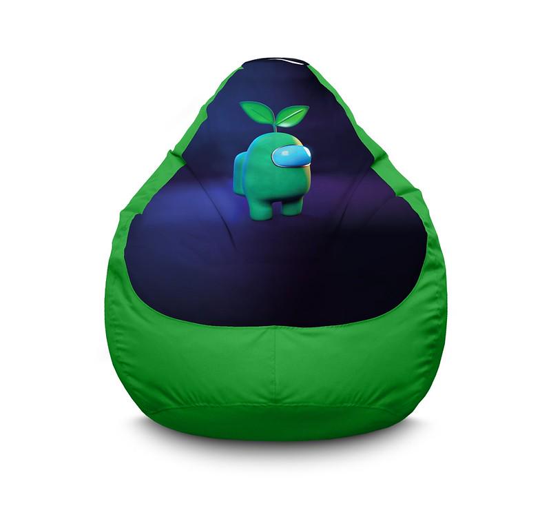 Кресло мешок iPuff Among Us Sprout Оксфорд XL 80x110 см Зеленый Кресло мешок iPuff Among Us Sprout Оксфорд XL 80x110 см Зеленый