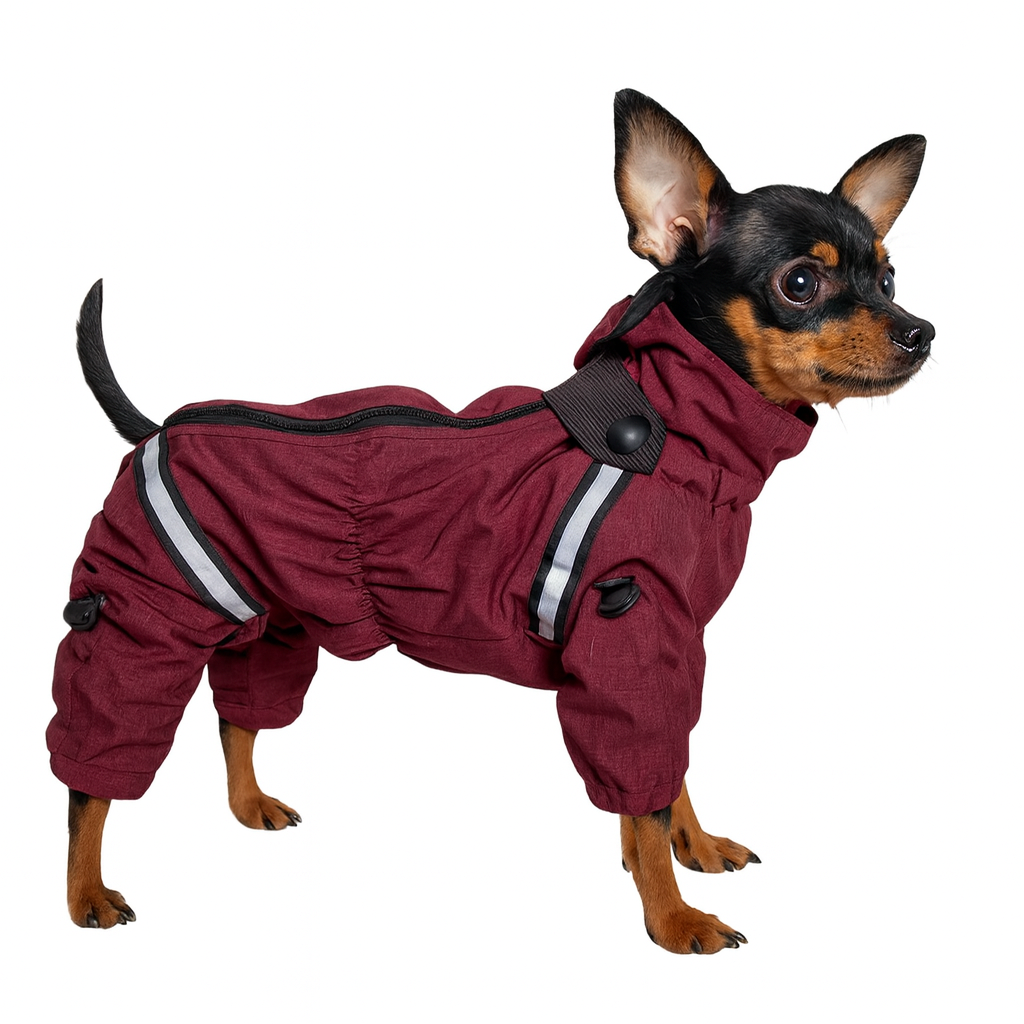 Комбінезон зимовий для собак дівчаток Diego Snow Sintepon р. 1 Марсала (124181828)