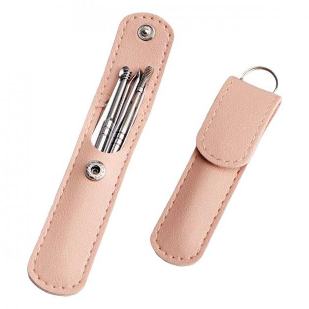 Набор инструментов для чистки ушей Good Idea Tool Set 6 пр. в футляре 11,7х10х3 см Розовый (21151M) - фото 2