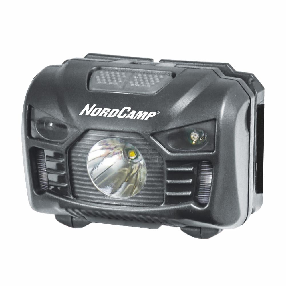 Фонарь налобный Nord Camp 150Lm 3W LED 1200 mAh с сенсором Белый/Красный (NC30210)