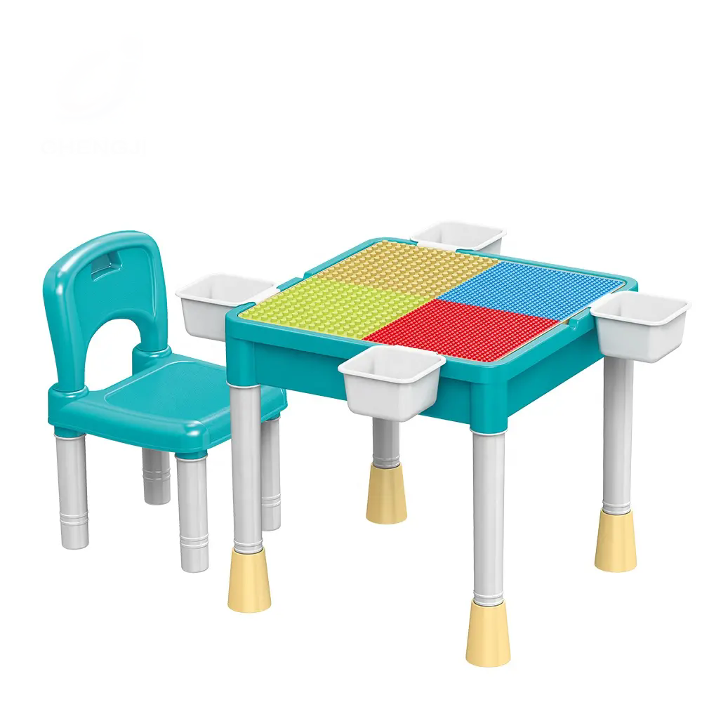 Столик для конструктора Лего стілець/бокові кошики для дет./двостороння стільниця 57x11x48 см (MTT-191418)