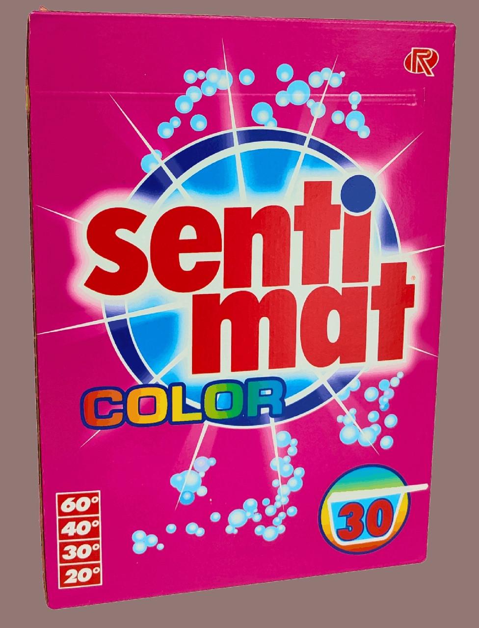 Стиральный порошок Sentimat Color для цветного белья 1,8 кг 30 стирок (35580449)