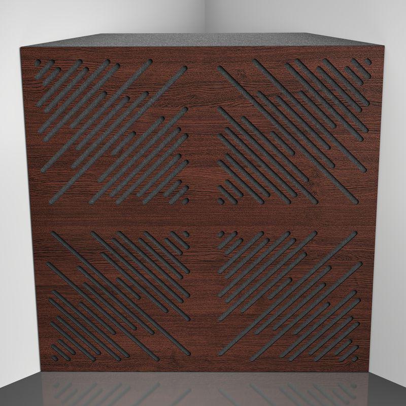 Бас пастка Ecosound 4Diagonals Wenge 50х50 см 100 мм Коричневий (1606)
