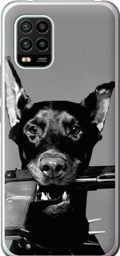 Чехол на Xiaomi Mi 10 Lite Доберман (2745t-1924-42517) Чехол на Xiaomi Mi 10 Lite Доберман (2745t-1924-42517)
