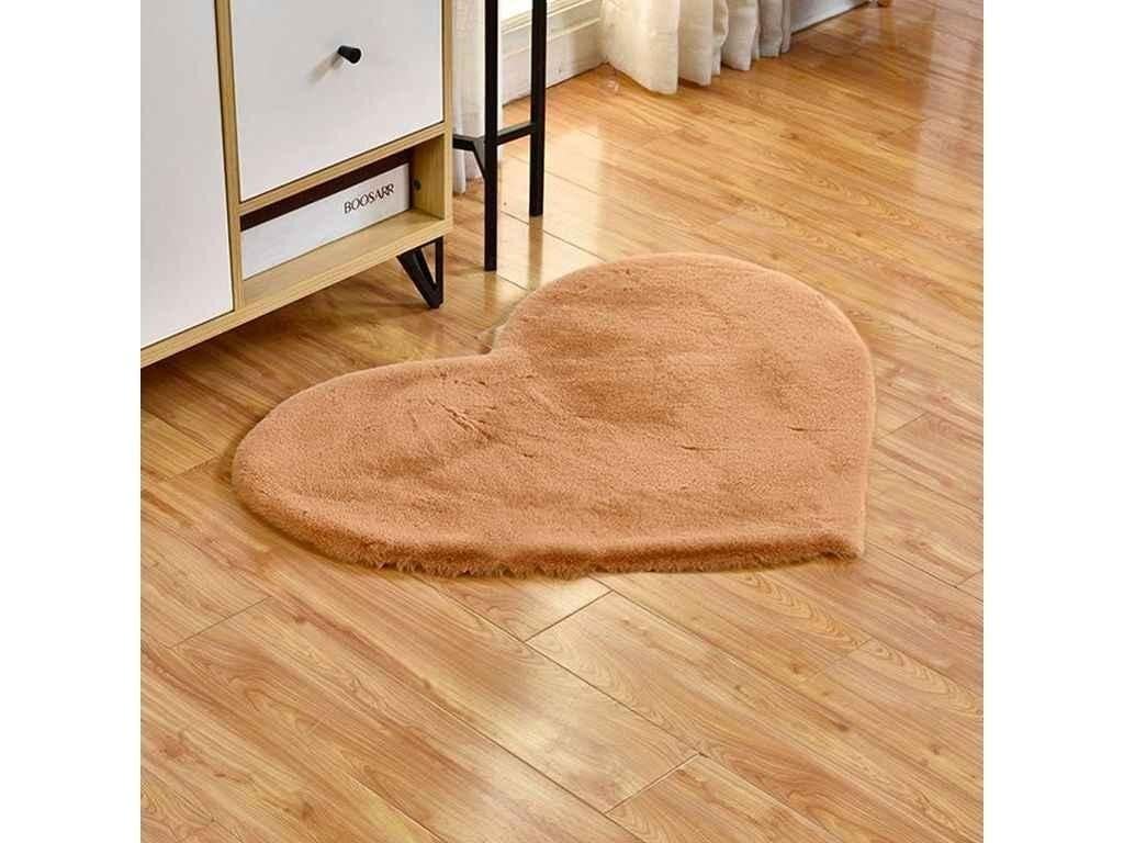 Килим кімнатний MALLORY HOME Серце 90х90 см Рудий (1278076)