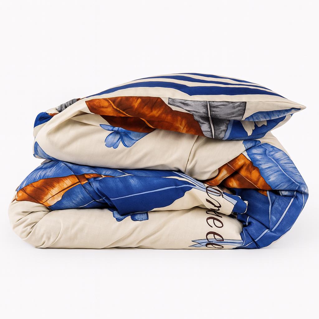 Комплект постільної білизни PaniPava Тропік Блу бязь 155х215 см (10100609) - фото 3