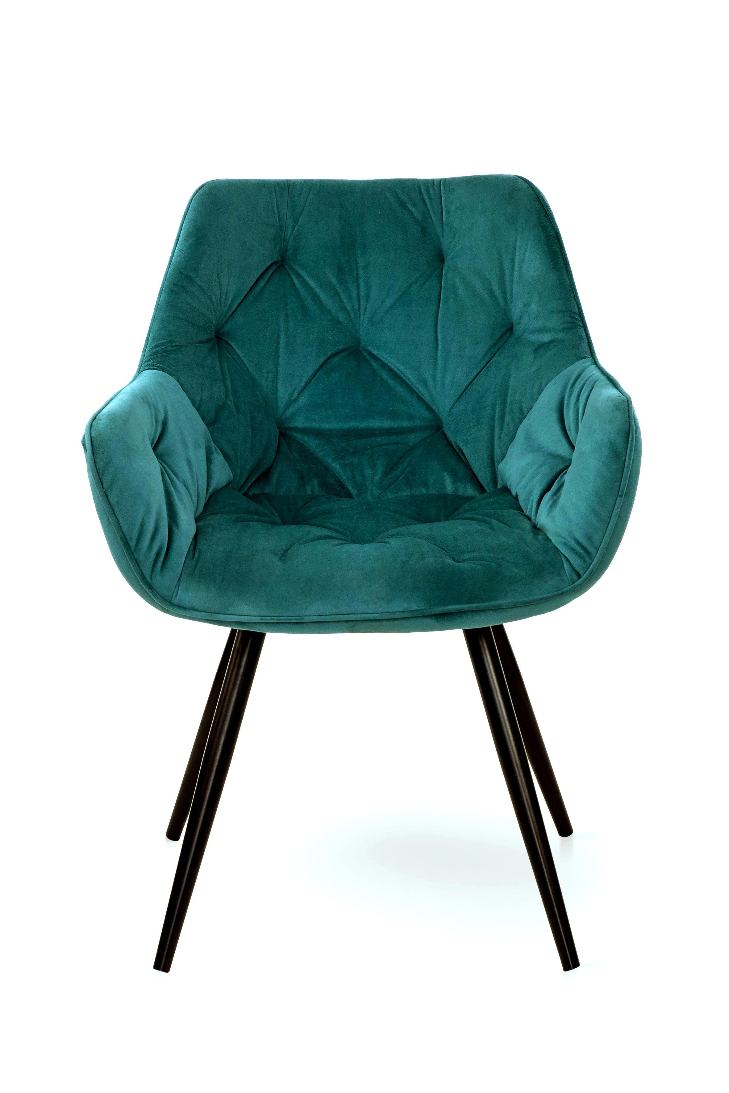 Стілець для кухні та вітальні ГРЕЙС Парадіз 580х870х570 мм Чорний/Аквамарин (GAА0050663) - фото 5 Стілець для кухні та вітальні ГРЕЙС Парадіз 580х870х570 мм Чорний/Аквамарин (GAА0050663) - фото 5