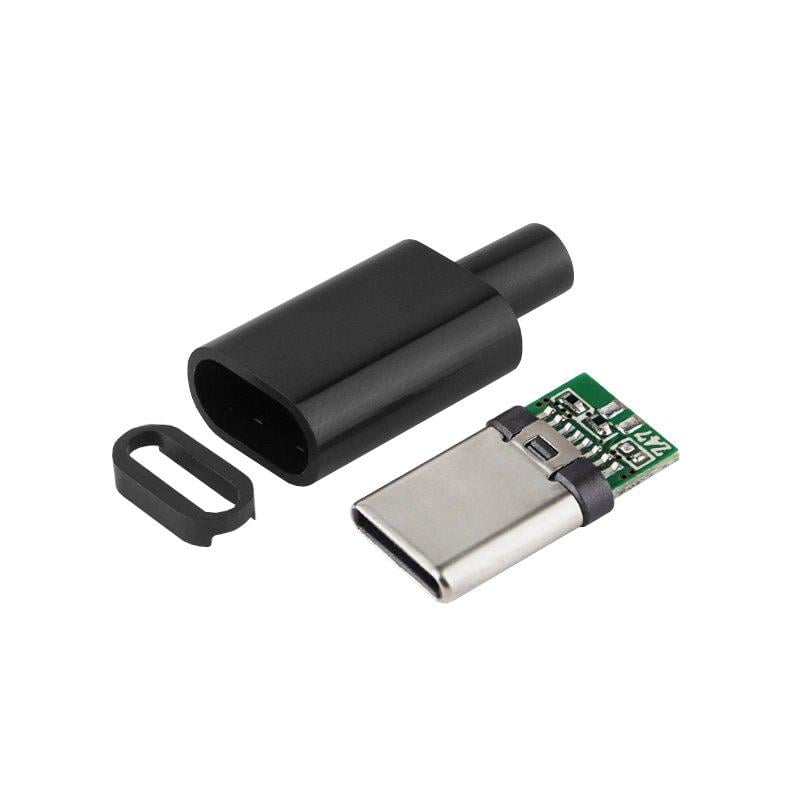 Штекер USB Type-C 5pin Черный (A448044) Штекер USB Type-C 5pin Черный (A448044)