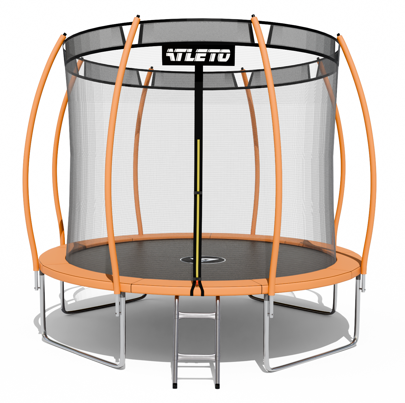 Батут Atleto с внутренней сеткой 374 см Оранжевый (5103)