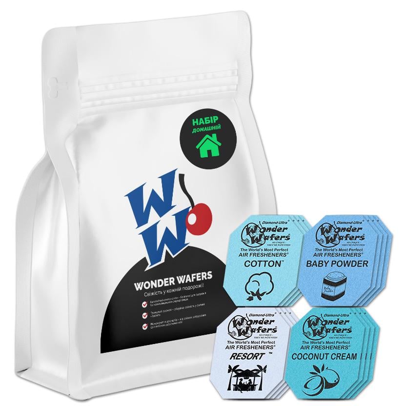 НаборАроматизаторов Wonder Wafers 16 шт. 65x50 мм Домашний