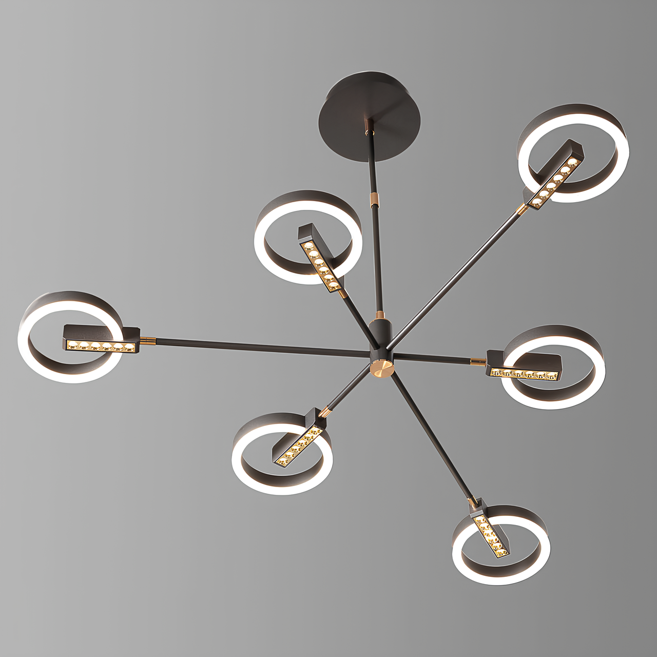 Люстра светодиодная Svet с пультом на 6 плафонов 54W 3000-6000К Серо-золотой (SL-6007/3+3 GR DIMMER) Люстра светодиодная Svet с пультом на 6 плафонов 54W 3000-6000К Серо-золотой (SL-6007/3+3 GR DIMMER)