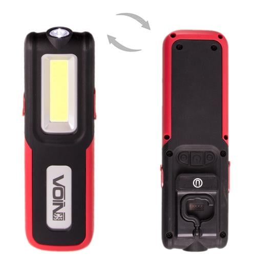Ліхтар Voin VL-109 5W-COB 3W XPE/Power Bank 2000 mAh/магніт - фото 3