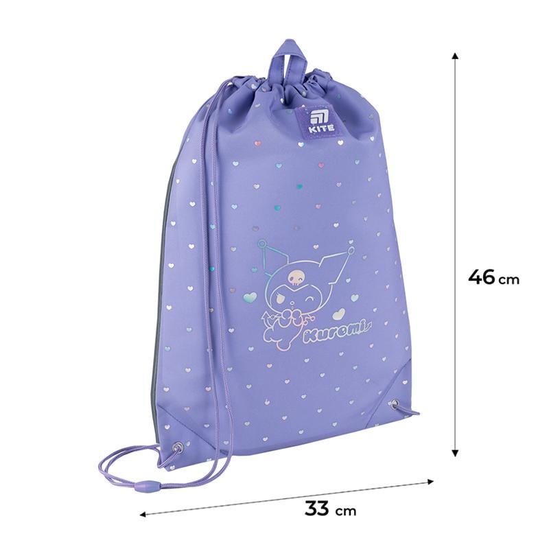 Школьный рюкзак KITE SET HK25-555S-2 Kuromi с пеналом и сумкой для обуви (995180) - фото 20 Школьный рюкзак KITE SET HK25-555S-2 Kuromi с пеналом и сумкой для обуви (995180) - фото 20