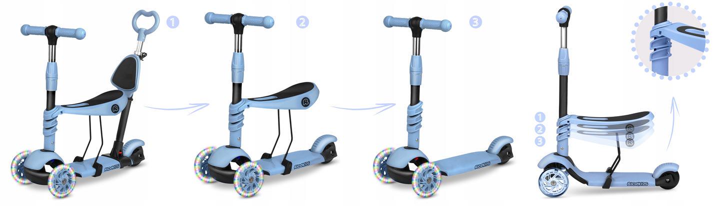 Самокат-біговел триколісний Ricokids Todi 3в1 (17687117) - фото 6 Самокат-біговел триколісний Ricokids Todi 3в1 (17687117) - фото 6