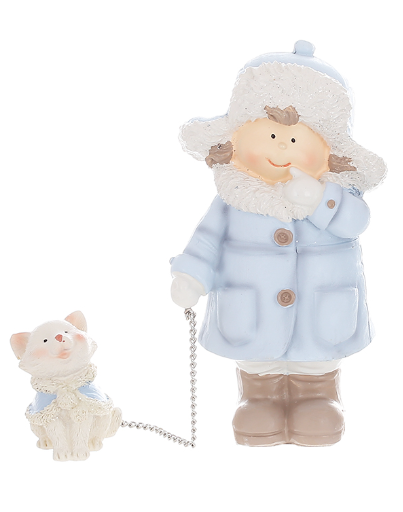 Декоративная BonaDi Детки с животными 11,5 см Нежно-голубой (559-582)