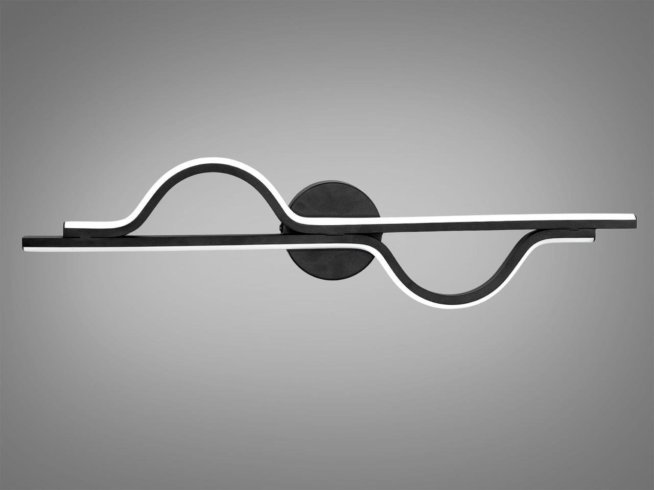 Світильник світлодіодний настінний 30W Чорний (9101-600BK-LS) - фото 6 Світильник світлодіодний настінний 30W Чорний (9101-600BK-LS) - фото 6