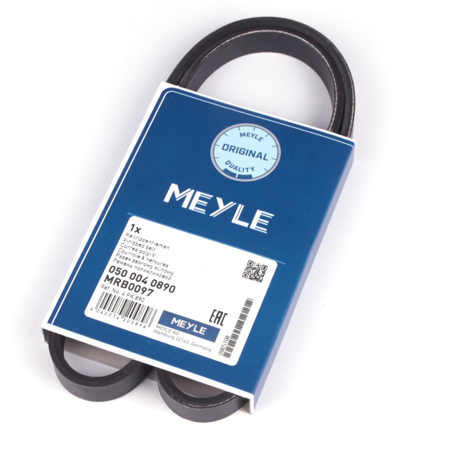 Ремень генератора Meyle Audi/BMW/Fiat/Kia/Mazda 4PK890- 050 004 0890