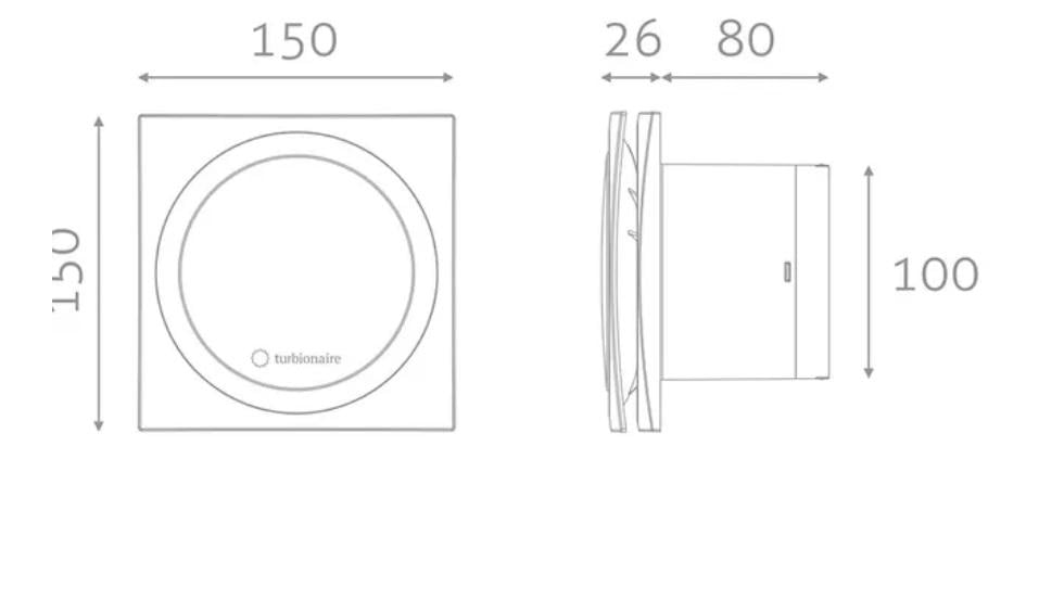 Витяжний вентилятор Turbionaire RING 100 TW (RING100TW) - фото 8