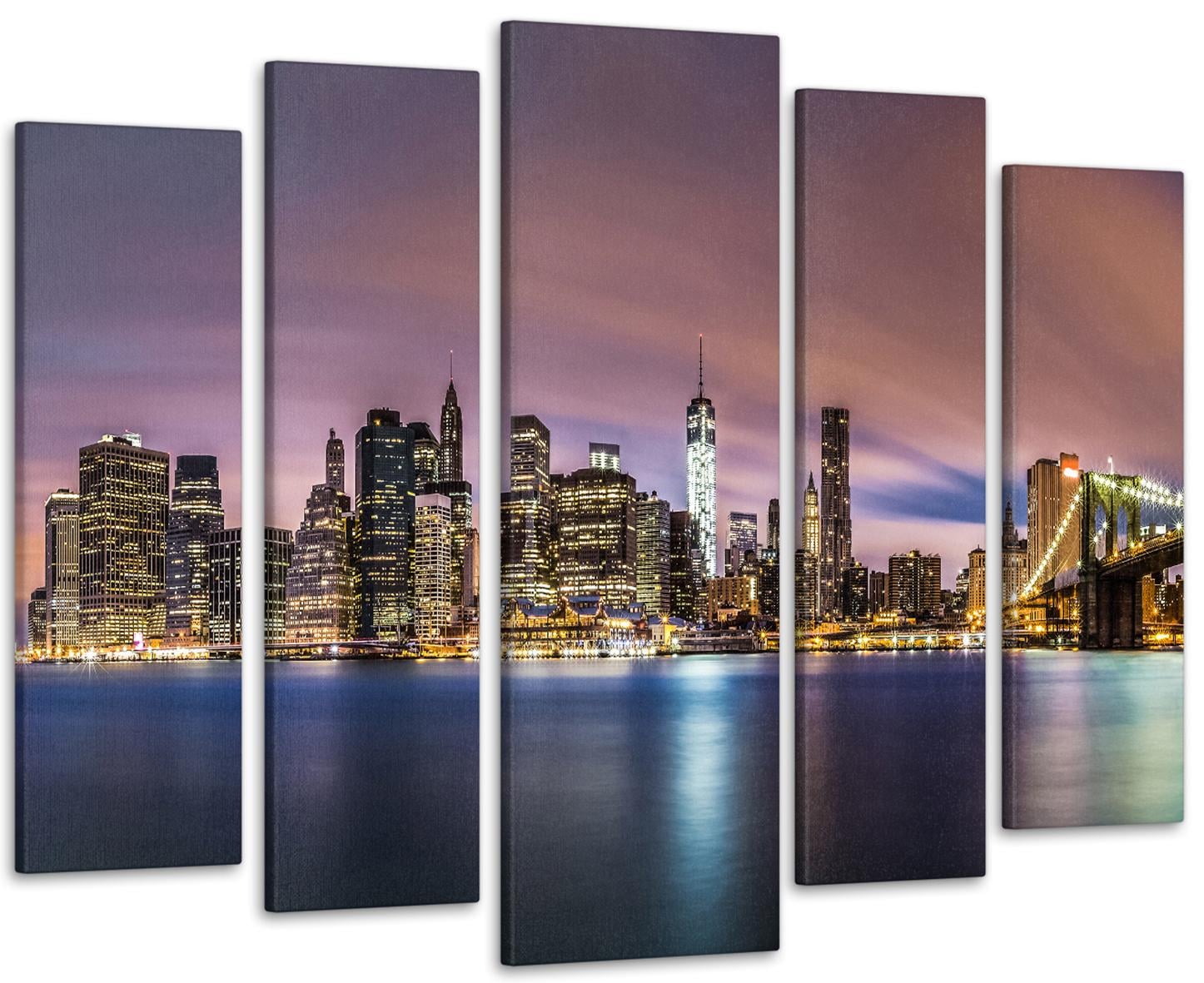 Картина модульная Ночной город 115х170 см (Art-432_5)