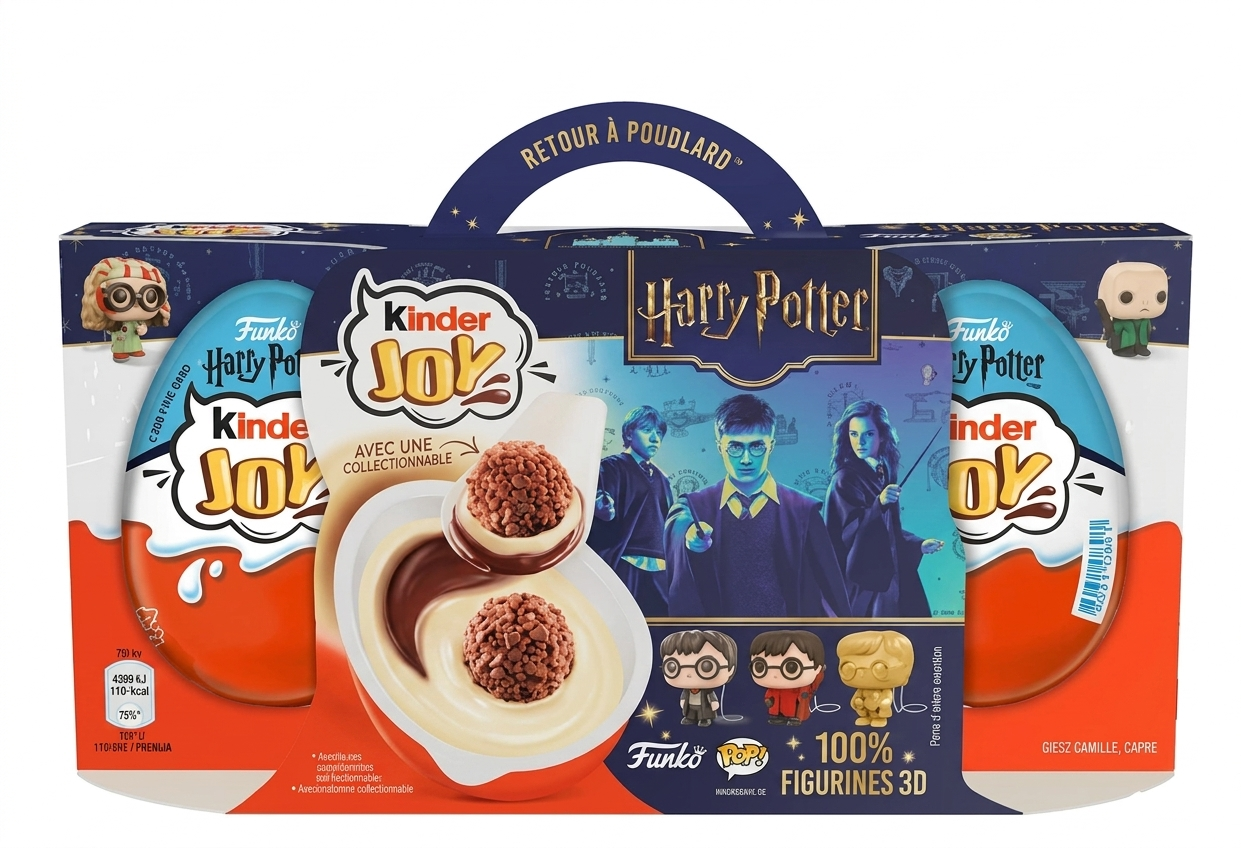 Шоколадні яйця Kinder Joy Funko Harry Potter 3 шт. х 20 г (3017284214)