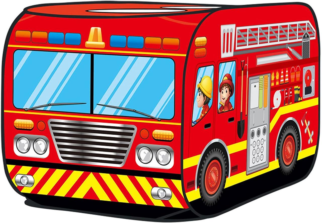 Дитяча ігрова палатка SUNROZ Fire Truck Kids Tent "Пожежна машина" 135x68x68 см (SUN8344)