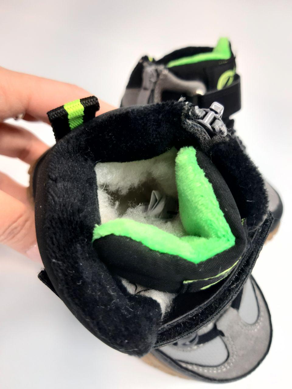 Черевики зимові Clibee для хлопчика р. 26 17,5 см Сірий (602 grey-green) - фото 6