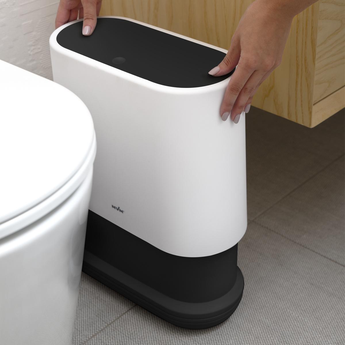 Відро для сміття MVM BP-14 пластикове 10 л Білий/Чорний (BP-14 WHITE/BLACK) - фото 11 Відро для сміття MVM BP-14 пластикове 10 л Білий/Чорний (BP-14 WHITE/BLACK) - фото 11