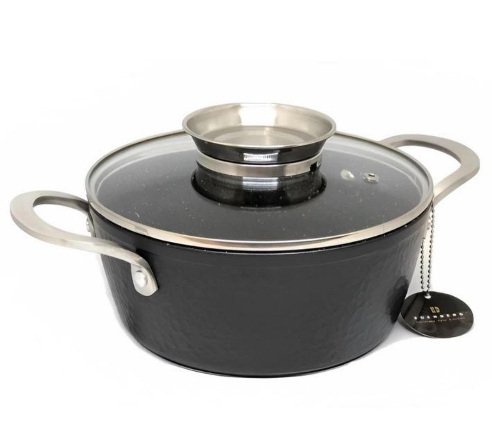 Кастрюля с крышкой Edenberg EB-3966 7,6 л Черный (14385805)