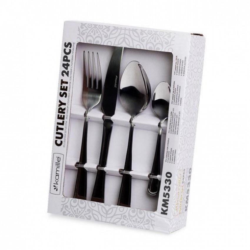 Набір столових приборів Kamille KM-5330 з нержавіючої сталі 24 пр. (1120091804)