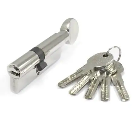 Цилиндр для замков Apecs QM-70 30/40 C-C NI ключ-поворотник (307759E)