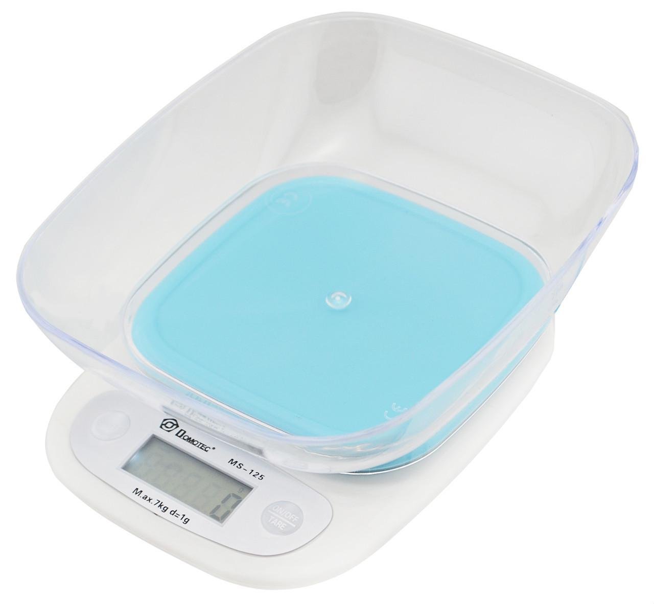 Кухонные весы Domotec Ms-125 до 7 кг с чашей и подсветкой (bks_01809)