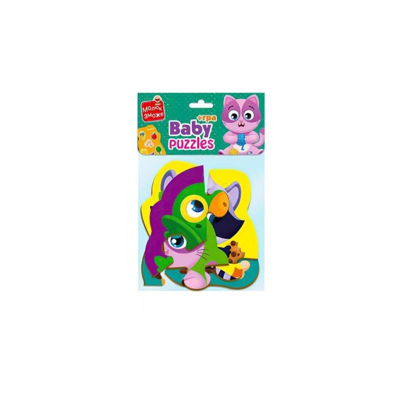 Пазли максі з грою Малюк Зможе Хатні улюбленці Vladi Toys VT1722-21 Укр (2990381340)