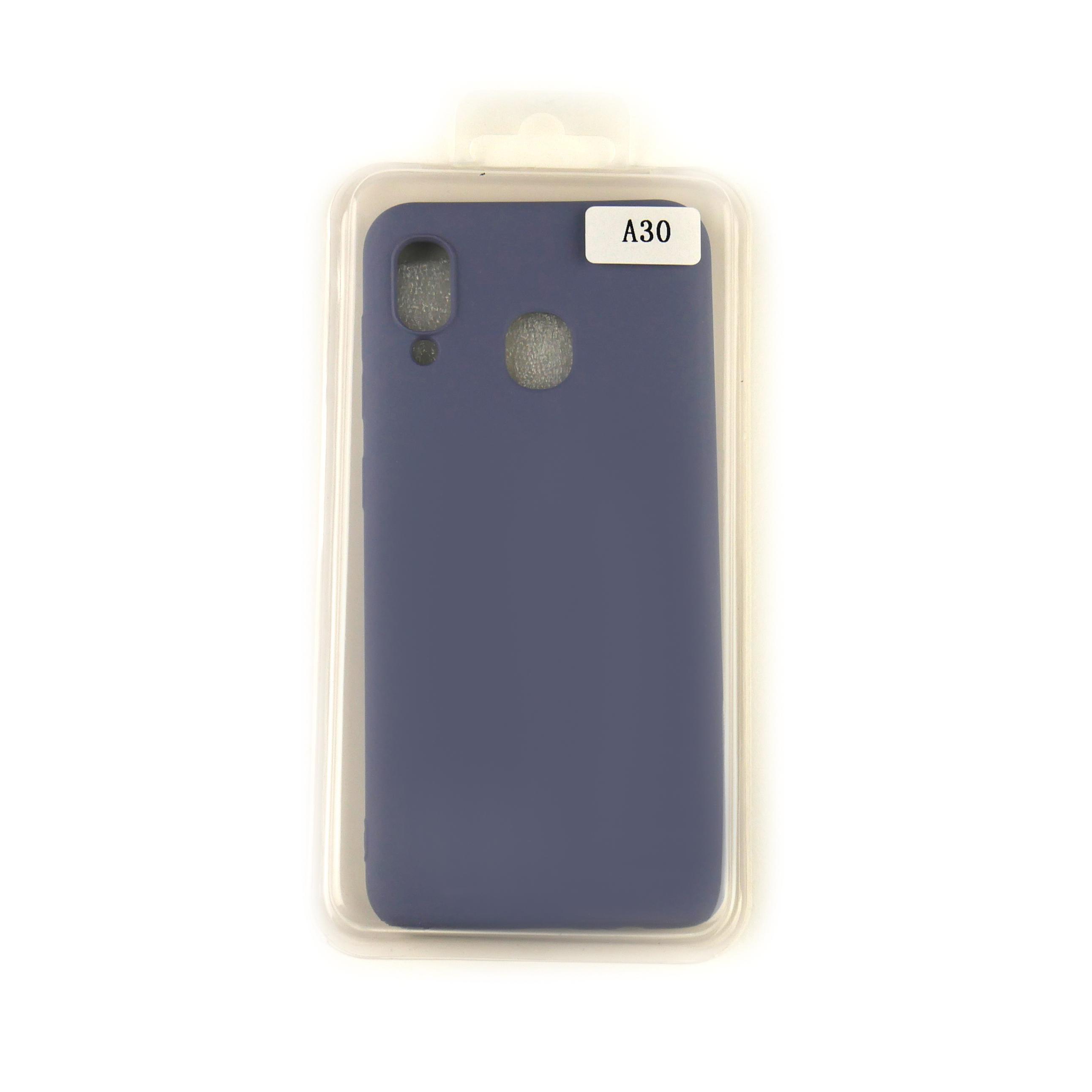 Чехол Silicone Case Full Cover Samsung A30 Джинсовый
