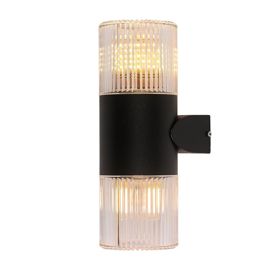 Бра уличное на 2 лампы 804W1904-2 BK Черный/Прозрачный - фото 2 Бра уличное на 2 лампы 804W1904-2 BK Черный/Прозрачный - фото 2