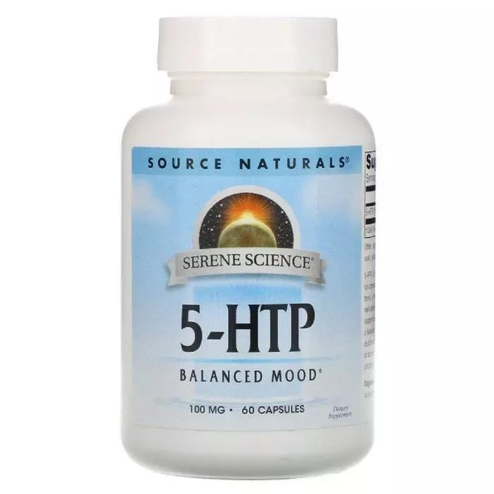 Добавка Source Naturals Serene Science 5-HTP 100 мг 60 Capsules Добавка Source Naturals Serene Science 5-HTP 100 мг 60 Capsules