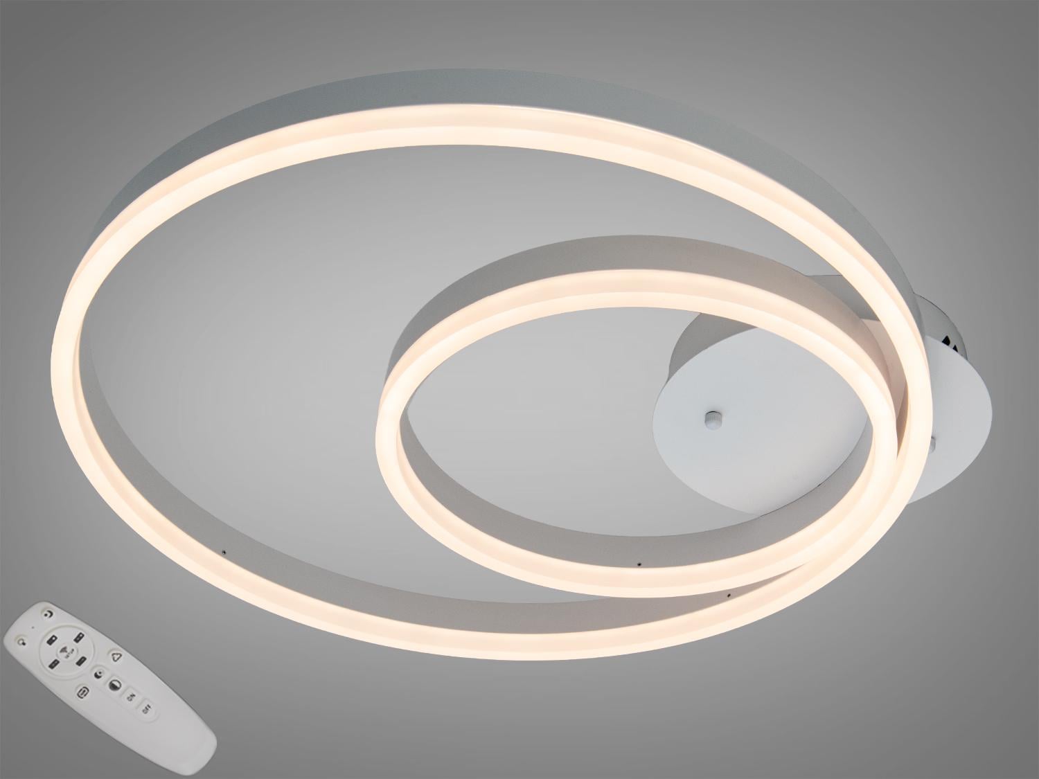 Люстра потолочная LED/пульт димер/58W Белый (2538WH dimmer)