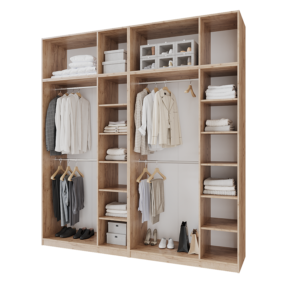 Шкаф распашной с антресолью Меблітренд Чиназес Чиа-2400,5 2400х500х2550 мм Дуб крафт золотой/Графитовый (26890331) - фото 2 Шкаф распашной с антресолью Меблітренд Чиназес Чиа-2400,5 2400х500х2550 мм Дуб крафт золотой/Графитовый (26890331) - фото 2