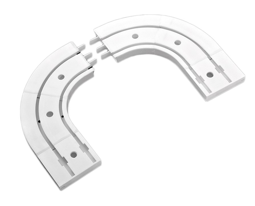 Комплект закінчень EURO CONCEPT КС-2 до стельового карнизу 2 шт. Білий (26057114) Комплект закінчень EURO CONCEPT КС-2 до стельового карнизу 2 шт. Білий (26057114)