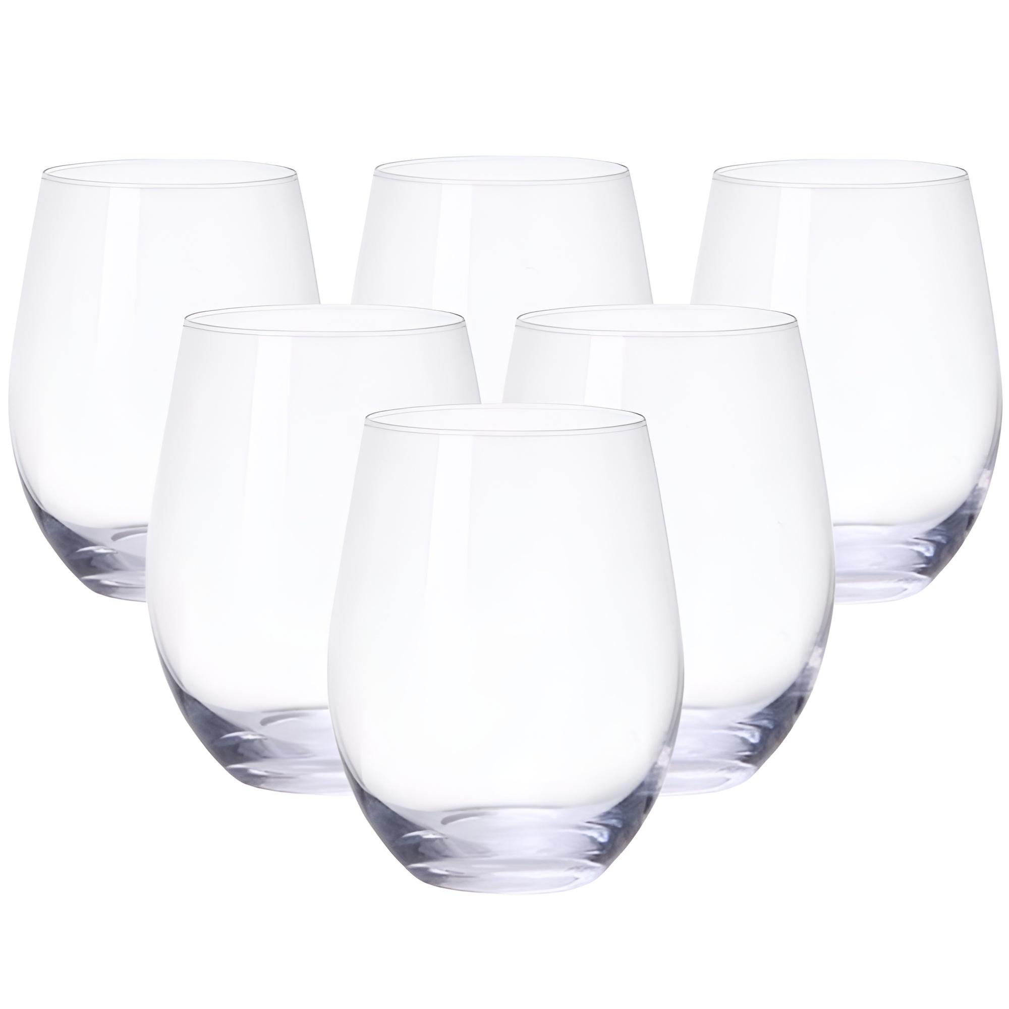 Набір склянок Deli Glassware 6 штук по 390 мл Прозорий (HP558)