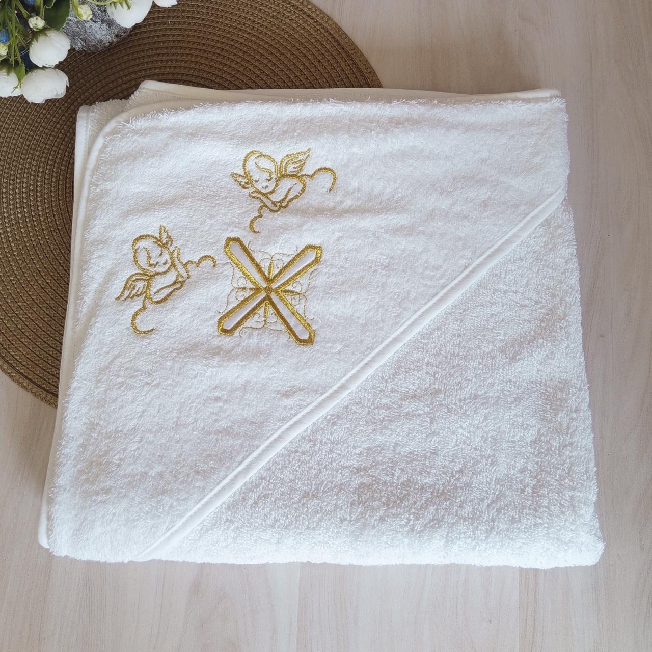 Крижма для хрещення новонародженого Білий (039)