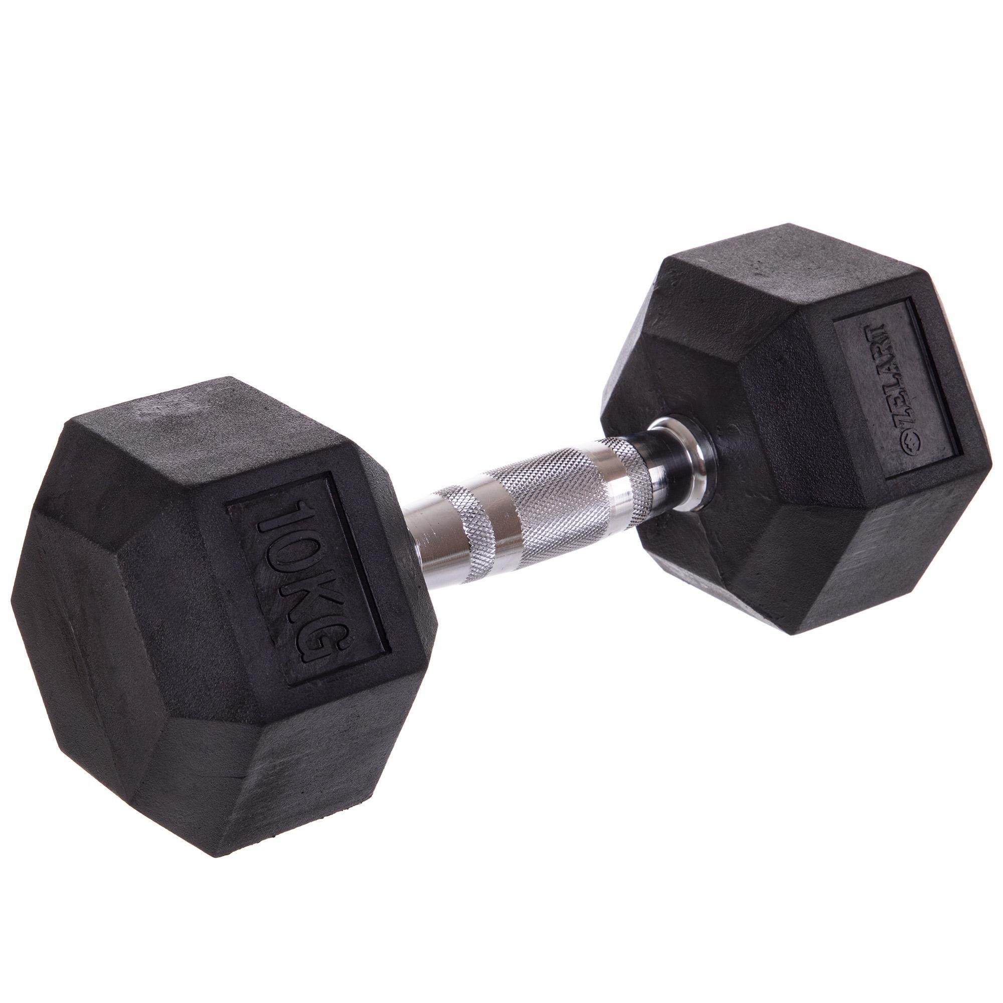 Гантель цільна Zelart TA-5159-10 шестигранна 1 шт. 10 кг (DR002835) - фото 1 Гантель цільна Zelart TA-5159-10 шестигранна 1 шт. 10 кг (DR002835) - фото 1