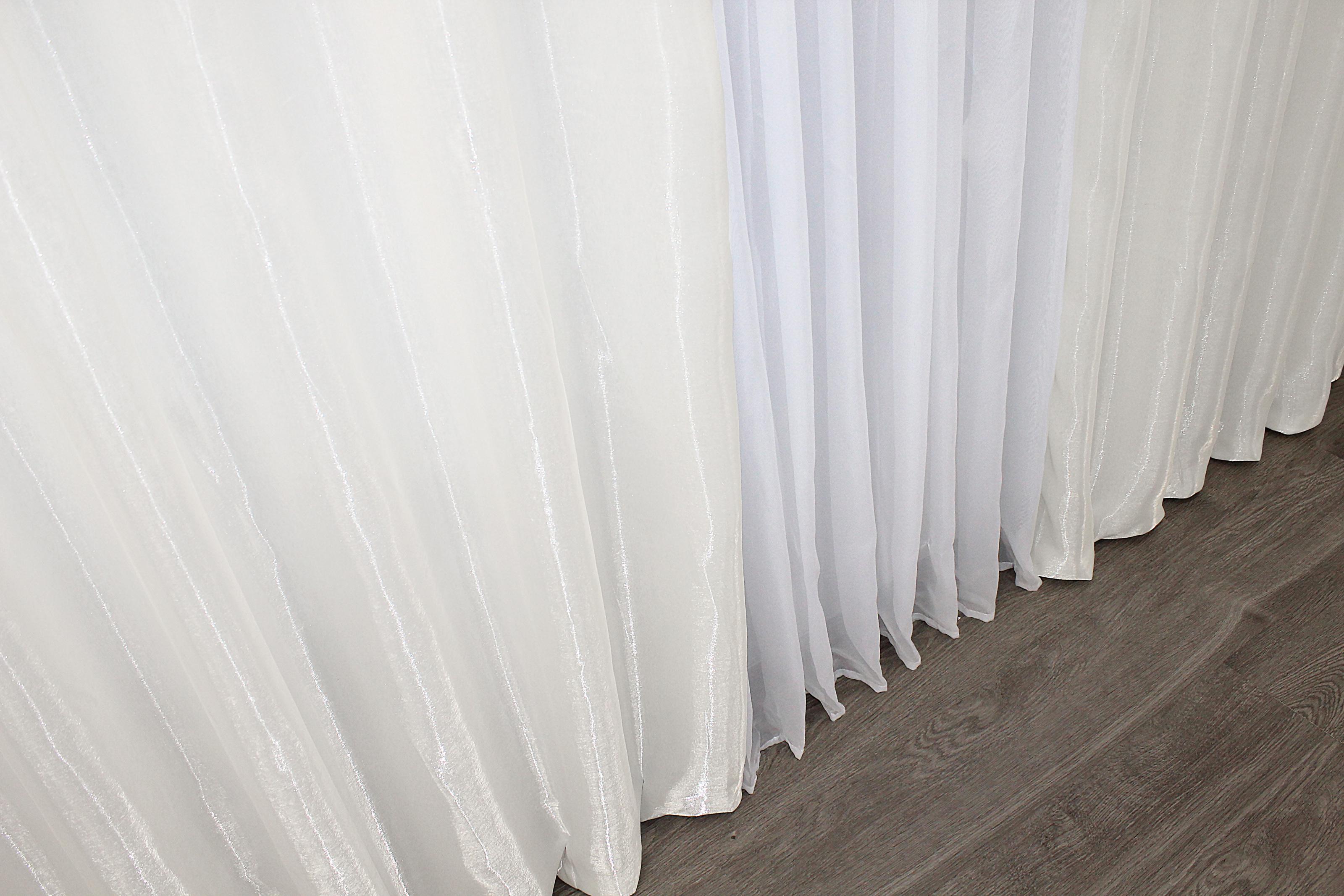 Комплект штор VR-Textil Атлас № 788ш монорей 150х270 см 2 шт. Молочный (30-573) - фото 7 Комплект штор VR-Textil Атлас № 788ш монорей 150х270 см 2 шт. Молочный (30-573) - фото 7