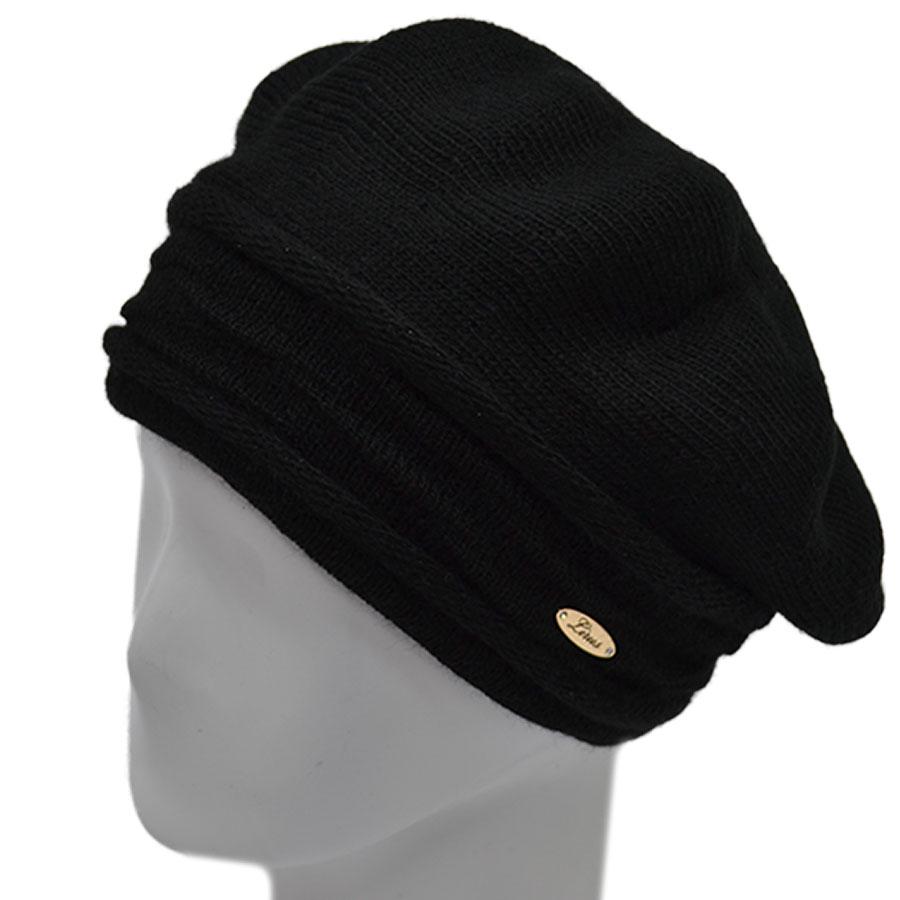 Берет вовняний Lirus Даяна L р. 57-58 Чорний (70333) - фото 1 Берет вовняний Lirus Даяна L р. 57-58 Чорний (70333) - фото 1