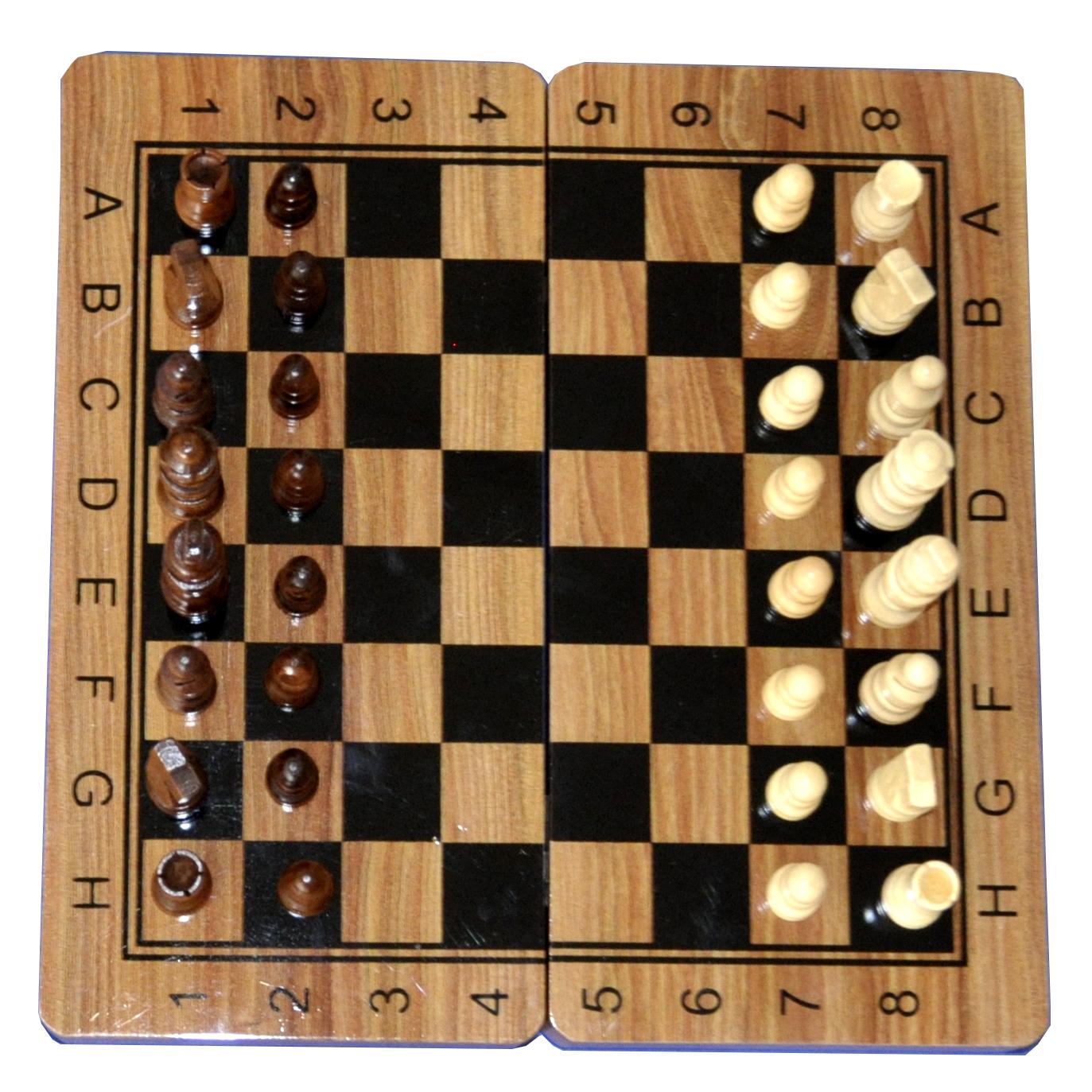 Шахи дерев'яні фігури та дошка 40х40 см (V2307-10) - фото 1