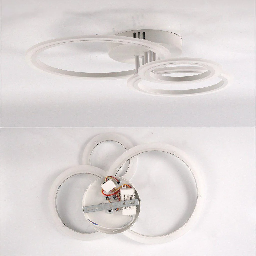 Люстра светодиодная ESLLSE TRIO 3R с пультом 70 Вт 510x380x107 мм Белый (10618) - фото 6 Люстра светодиодная ESLLSE TRIO 3R с пультом 70 Вт 510x380x107 мм Белый (10618) - фото 6